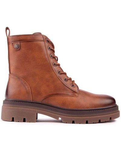 Refresh Cleated Boots - Brown