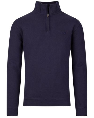 Raging Bull Classic Quarter Zip Cotton - Blue