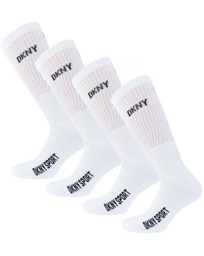 DKNY Radde 3 Pack Sport Socks - White