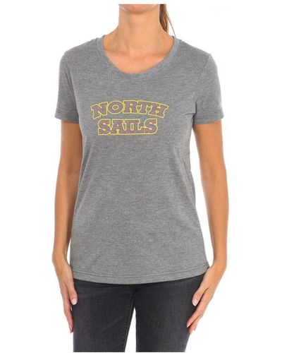 North Sails Womenss Short Sleeve T-Shirt 9024320 - Grey