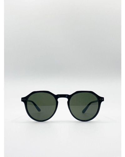 SVNX Classic Preppy Plastic Frame Sunglasses - Multicolour