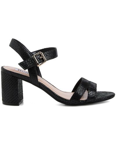 Dune Ladies Merisa - Block-heeled Sandals Fabric - Black