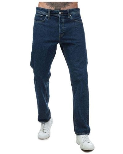 Jack & Jones Jack Jones Chris Original Denim Jeans In Denim - Blauw