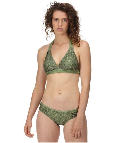 Regatta Flavia Halter Neck Soft Bikini Top - Green