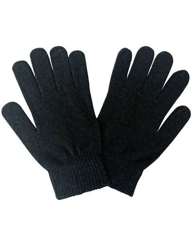 Sock Snob Gebreide Magische Handschoenen Van Thermo Wolmix Voor - Zwart