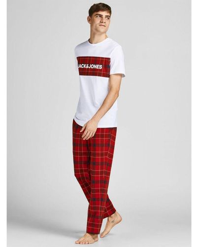 Jack & Jones Pyjamas Loungewear Set - White