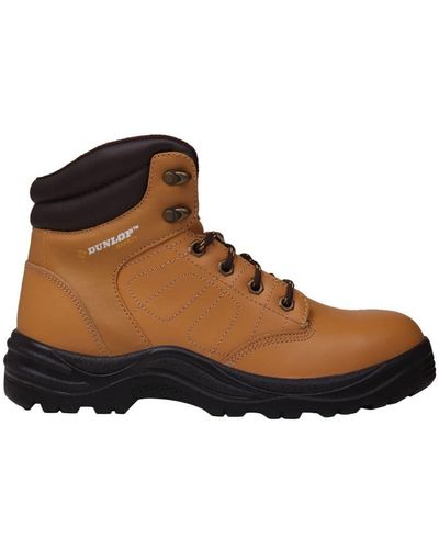 Dunlop Dakota Safety Boots Leather - Brown