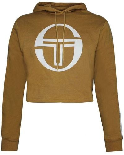 Sergio Tacchini Goran Hoodie Cropped Sweatshirt Jumper 38072 499 Textile - Green