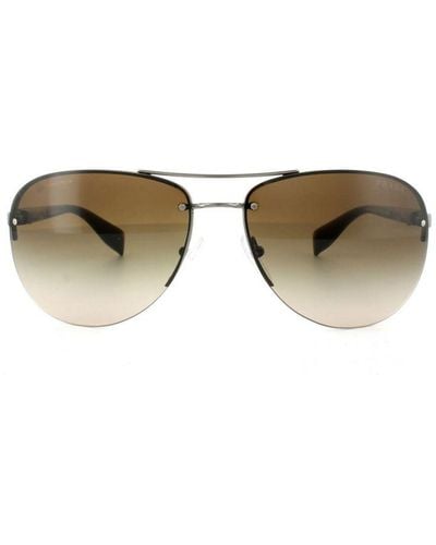 Prada Sunglasses 56Ms 5Av6S1 Gradient 62Mm Metal - Natural