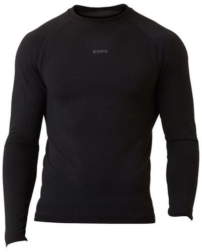 Björn Borg Björn - Seamless Running Long Sleeve T-shirt- Black