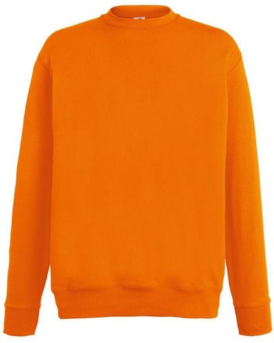 Fruit Of The Loom Lightweight Set-In Sweatshirt () - Orange