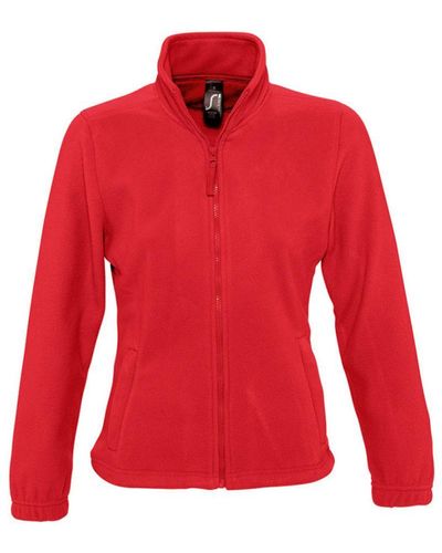Sol's North Full Zip Fleece Jacket (rood)