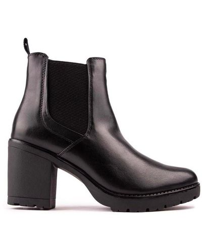 Marco Tozzi Twin Gusset Boots - Black