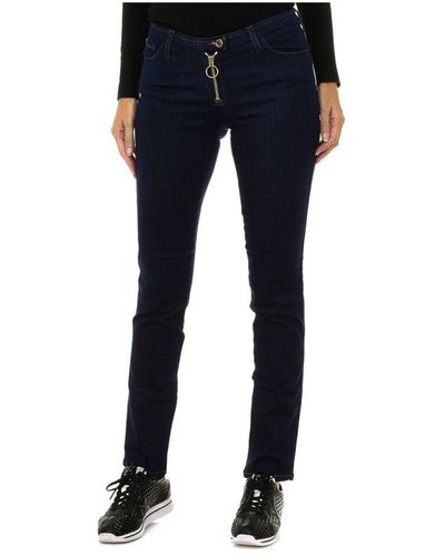 Armani Womenss Long Skinny Fit Jeans 6X5J42-5D00Z - Blue