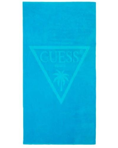 Guess Palmas-strandhanddoek Voor - Blauw