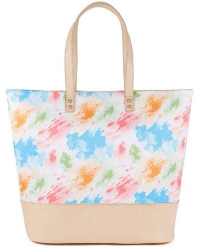 Australia Luxe Bowery Tote Watercolor - Blue