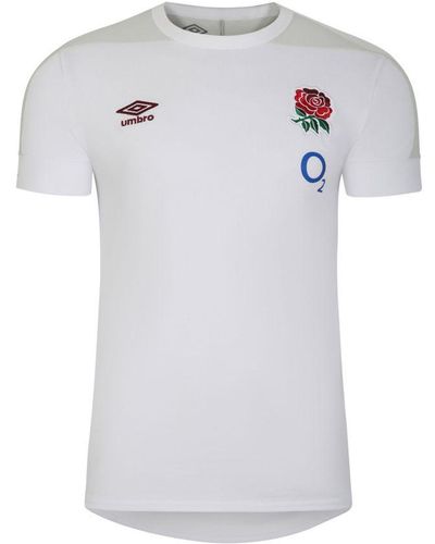 Umbro 23/24 Presentatie Engeland Rugby T-shirt (briljant Wit/mistige Dauw)