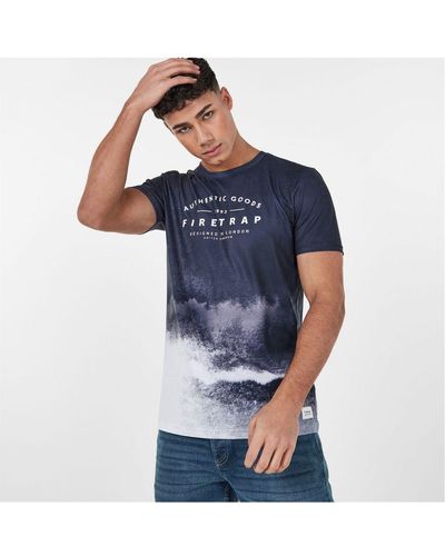 Firetrap Blackseal Sub T Shirt - Blue