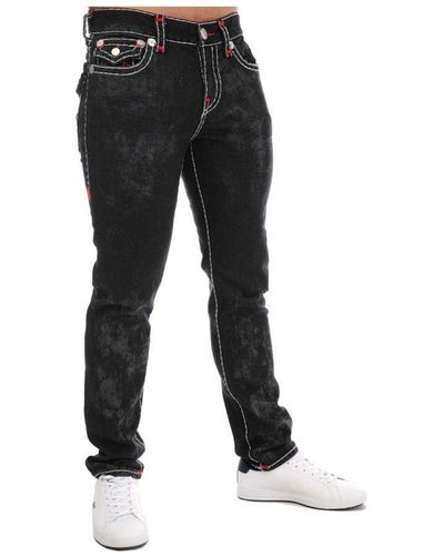 True Religion Rocco Super T Flap Jeans - Black