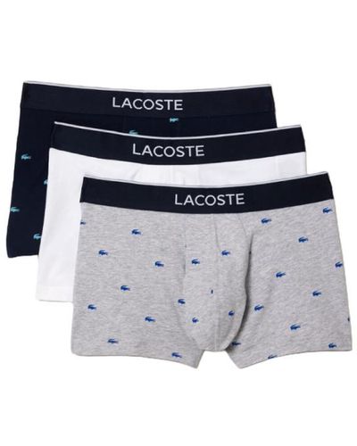 Lacoste 3 Pack Trunk - White