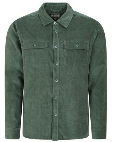 Mountain Warehouse Farrow Long-Sleeved Shirt () Cotton - Green