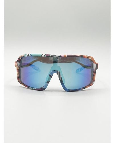 SVNX Polarised Cycling Glasses - Blue