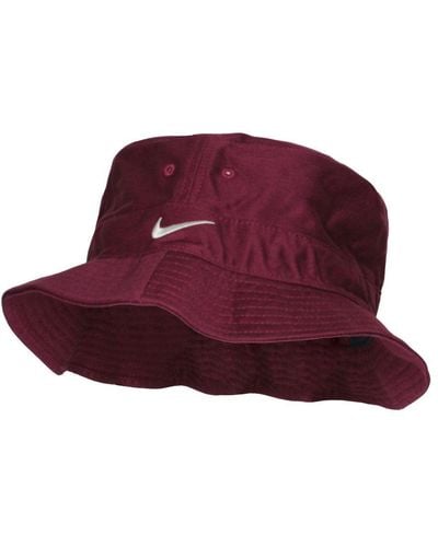 Nike Logo Burgundy Sun Hat - Red