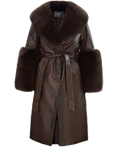 OW Collection Astrid Coat - Brown