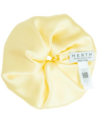 HERTH Edi: Butter-Colored Scrunchie - Yellow