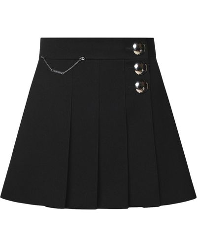KEBURIA Pleated Mini Skirt - Black