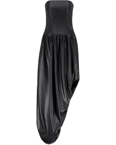 SIRAPOP Vanessa Leather Dress - Black
