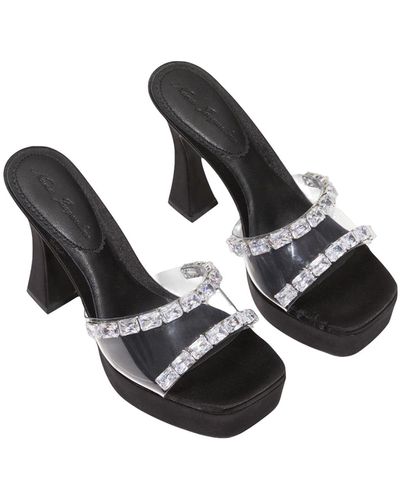 Nana Jacqueline Mirabel Diamond Heels () - Black