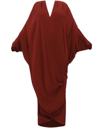 Andrea Iyamah Tibara Kaftan Dress - Red