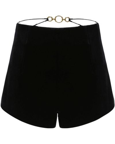 Nana Jacqueline Sahara Velvet Shorts (Final Sale) - Black