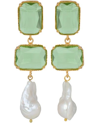 Christie Nicolaides Daphne Earrings - Green