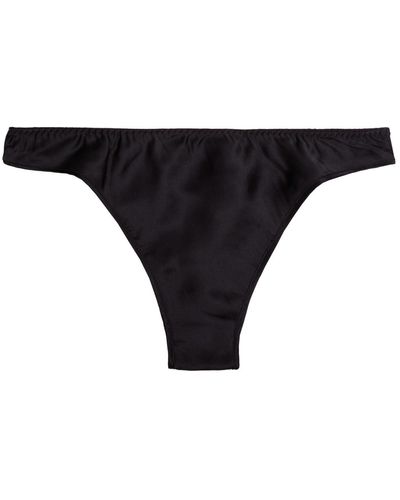 HERTH Zoe: Low Waist Gots Organic Silk Panties - Black