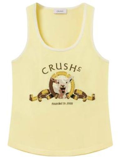 CRUSH Collection Sporty Jacquard Tank Top - Yellow