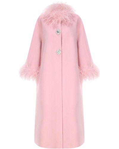 Nana Jacqueline Nina Feather Coat () - Pink