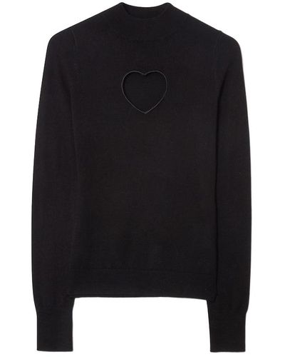 CLOEYS Heart Sweater - Black