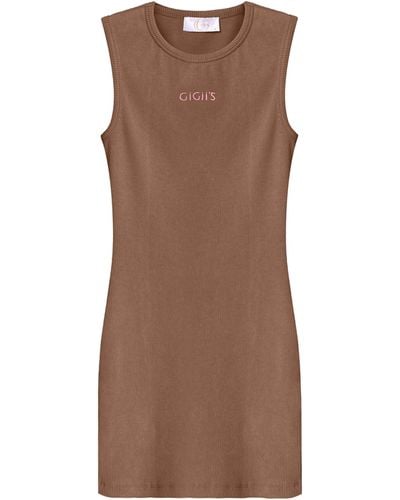 GIGII'S Soho Mini Dress - Brown