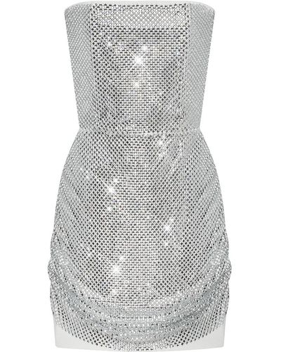GURANDA Mini Shiny Dress - Gray
