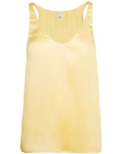 HERTH Else: Butter-Colored Top, Gots Certified Silk - Yellow