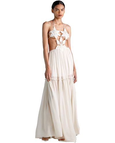 Ixiah Mona Dress Ivory - White