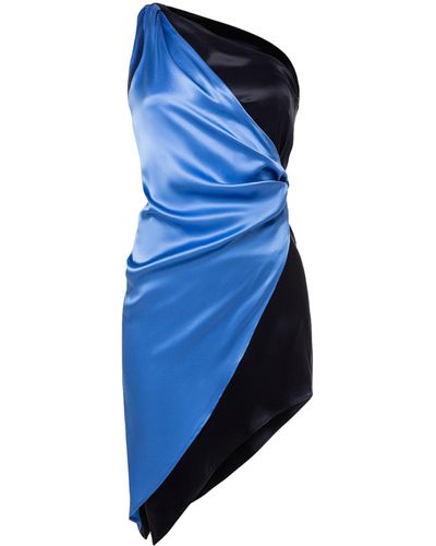 Divalo Hera Satin Dress - Blue