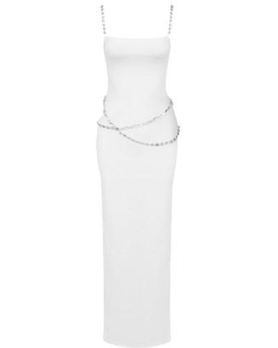 Daniele Morena Mini Chains Dress - White