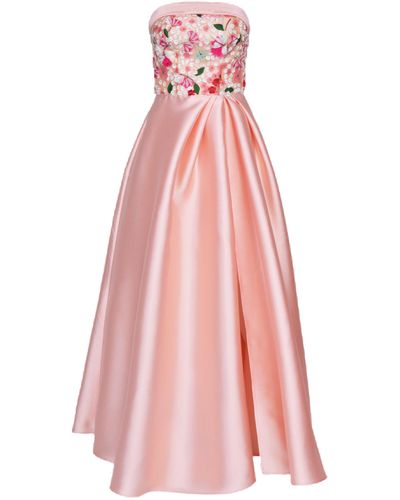 Lily Was Here Formal Dress With 3D Lace - Pink