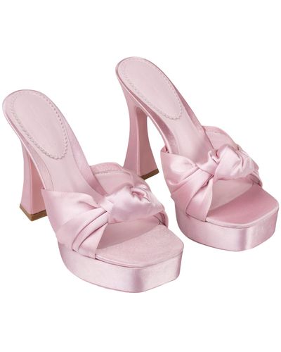Nana Jacqueline Mara Platform Sandals (Light) - Pink