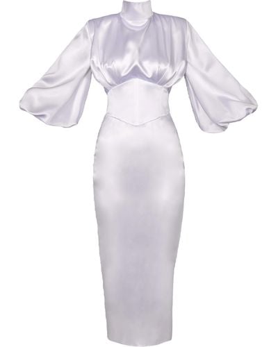 Vestiaire d'un Oiseau Libre All About Eve Silk Dress - White
