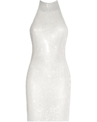 Daniele Morena Ice Crystals Mini Dress - White