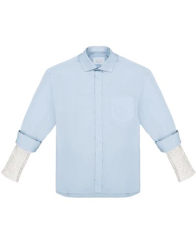 OMELIA Redesigned Shirt 22 Bl - Blue